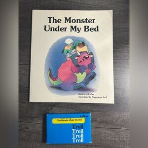 The Monster Under My Bed Children Book with Audio Cassette Tape